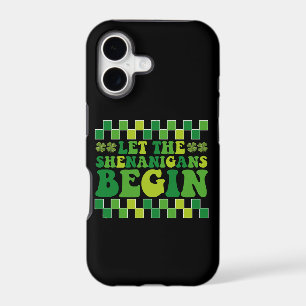 Let The Shenanigans Begin Irish Groovy Retro