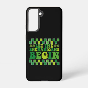Let The Shenanigans Begin Irish Groovy Retro Samsung Galaxy Case