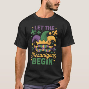 Let The Shenanigans Begin Mardi Gras 2025 Lips New T-Shirt
