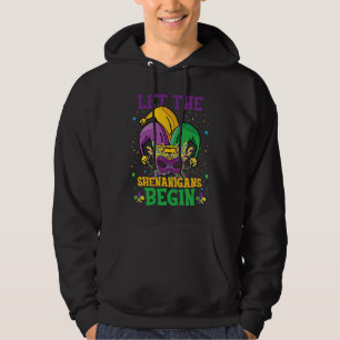 Let The Shenanigans Begin Mardi Gras Celebration Hoodie
