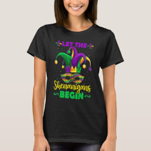 Let The Shenanigans Begin Mardi Gras Shirt, Kids M T-Shirt