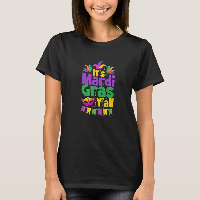 Let The Shenanigans begin Mardi Gras y'all Premium T-Shirt (Front)