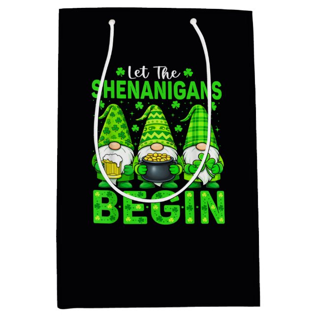 Let The Shenanigans Begin Medium Gift Bag (Front)