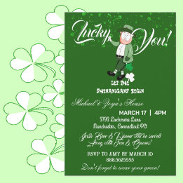Let The Shenanigans Begin Saint Patricks Day Lucky Invitation