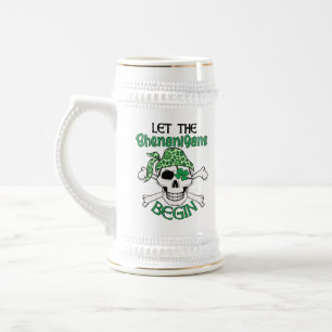 Let The Shenanigans Begin St. Patrick's Day Beer Stein