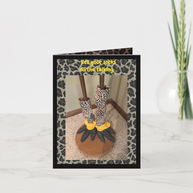 Let the Socks do the Talking Card (Front)