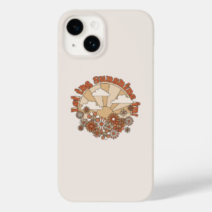 Let the Sunshine In Groovy Daisy Hippie Flowers Case-Mate iPhone 14 Case