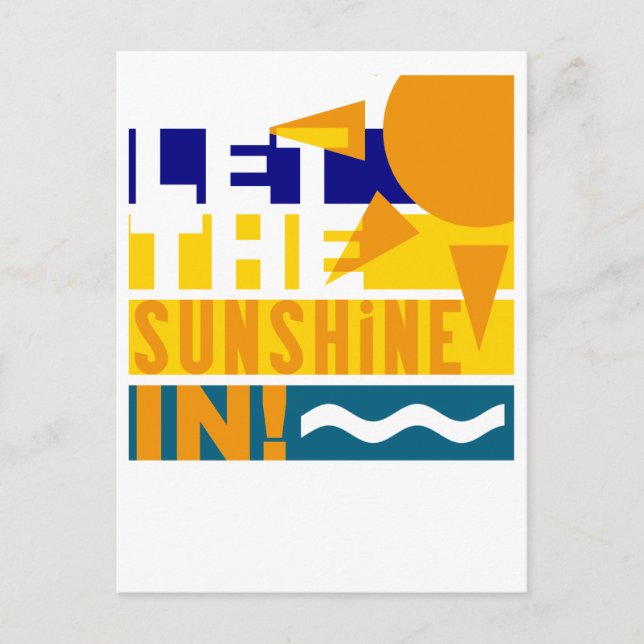 Let The Sunshine In postcard (Front)