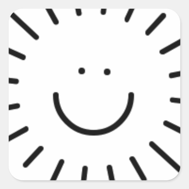 Let The Sunshine In! Square Sticker (Front)