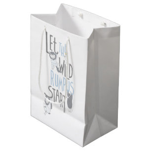 Let the Wild Rumpus Start - Blue Medium Gift Bag