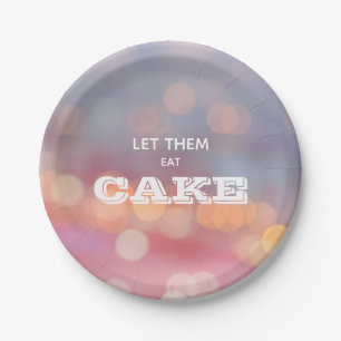 Let Them Eat Cake Birthday Party Paper Plate