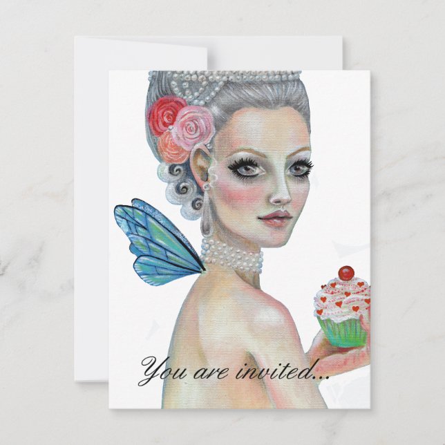 Let them eat cake invitation (Front)