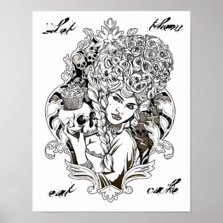 Let Them Eat Cake - Original Illustration Poster