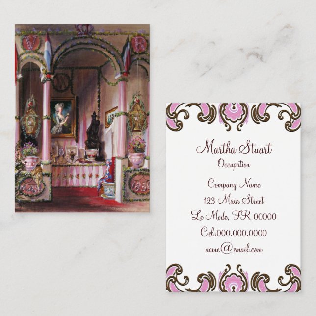 Let Them Eat Cake PAPER, SIZE & SHAPE OPTIONS - Business Card (Front/Back)