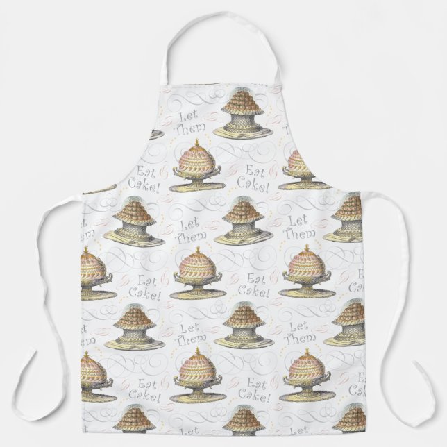 Let them Eat Cake Pastry Chef Funny French Apron (Front)