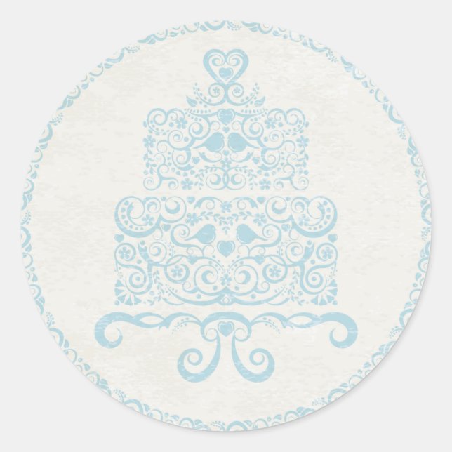 Let Them Eat Cake Sticker - Blue (Front)