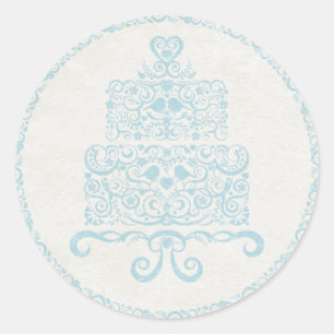 Let Them Eat Cake Sticker - Blue