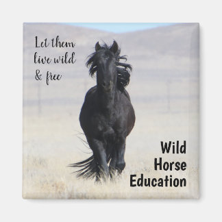Let Them Live Wild and Free Magnet