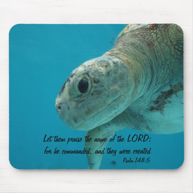 Let them praise the name of the LORD:... Mouse Pad (Front)