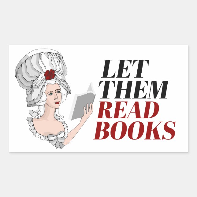 Let them read books sticker (Front)