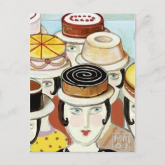 Let Them Wear Cake Postcard