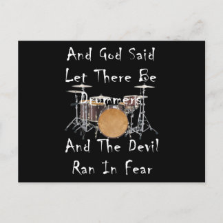 Let there Be Drummers Postcard