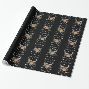 Let there Be Drummers Wrapping Paper