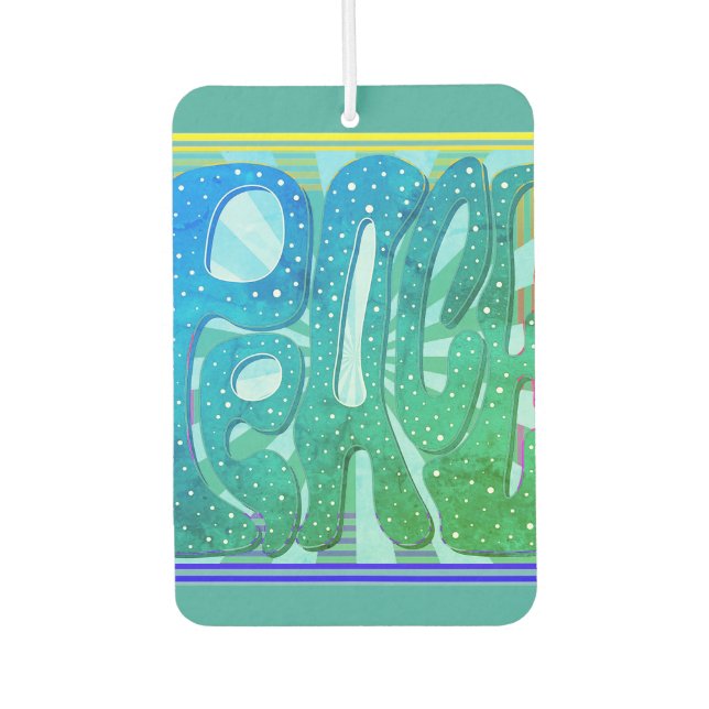 “Let There Be Peace” Air Freshener  (Front)