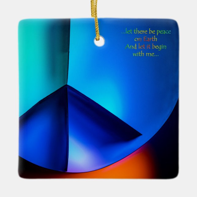 Let there be peace on Earth ornament (Front)