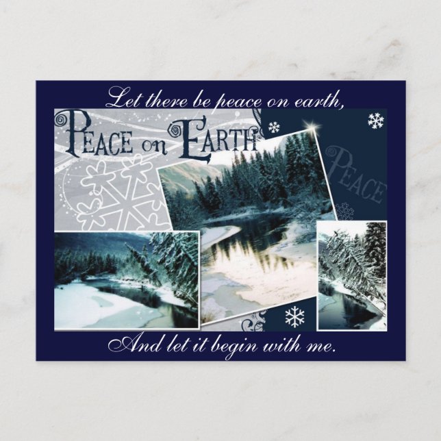 Let there be peace on earth postcard (Front)