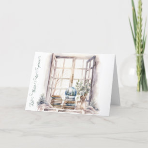 Let There Be Peace Snow Globe Holiday Card
