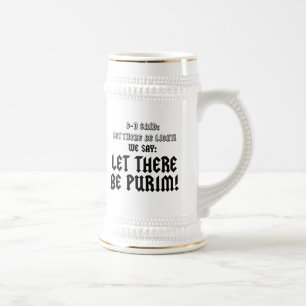 let there be purim beer stein