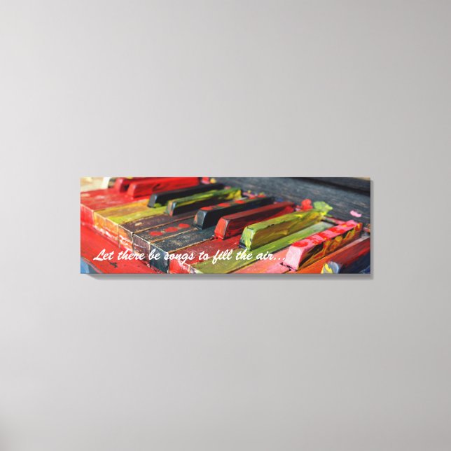 Let There Be Songs To Fill The Air Piano Canvas (Front)