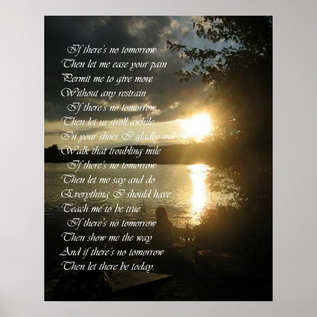 "Let There Be Today" Poster (Front)