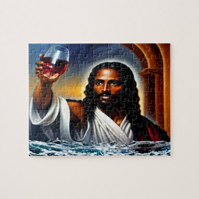 Let There Be Wine Christian Art Puzzle (Horizontal)