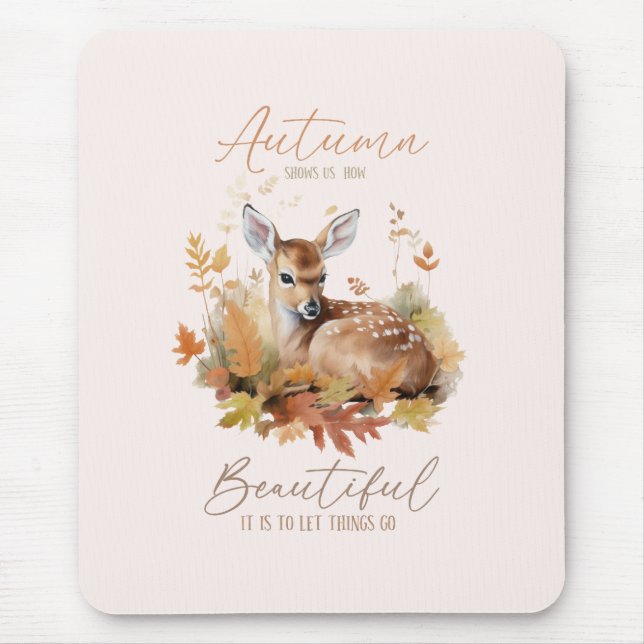 Let Things Go Autumn Mouse Pad (Front)