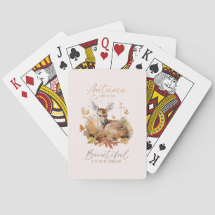 Let Things Go Autumn Playing Cards