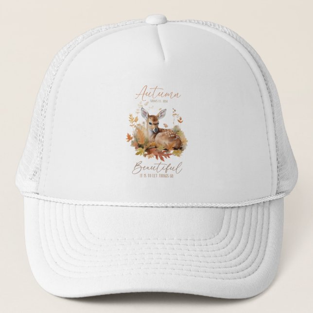 Let Things Go Autumn Trucker Hat (Front)