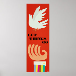 Let Things Go Customizable Posters