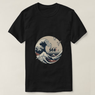 let tor tour sea Japanese wave print design  T-Shirt