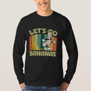 Let Us Go Banana Butt Retro Funny Banana Meme Bana T-Shirt