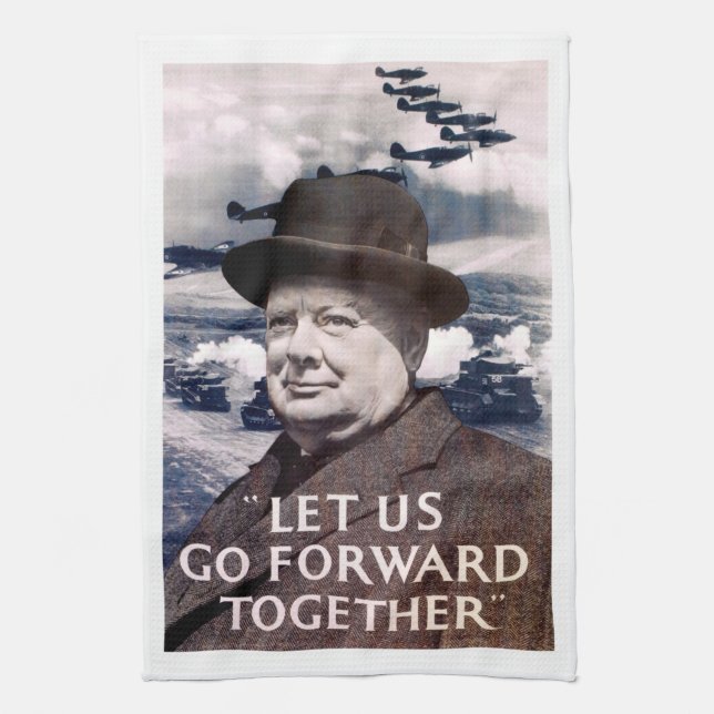 Let Us Go Forward Together Kitchen Towel (Vertical)