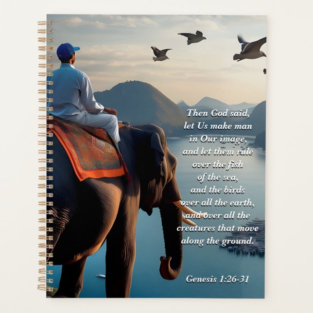 Let Us Make Man in Our image, God & Creation Verse Planner (Front)