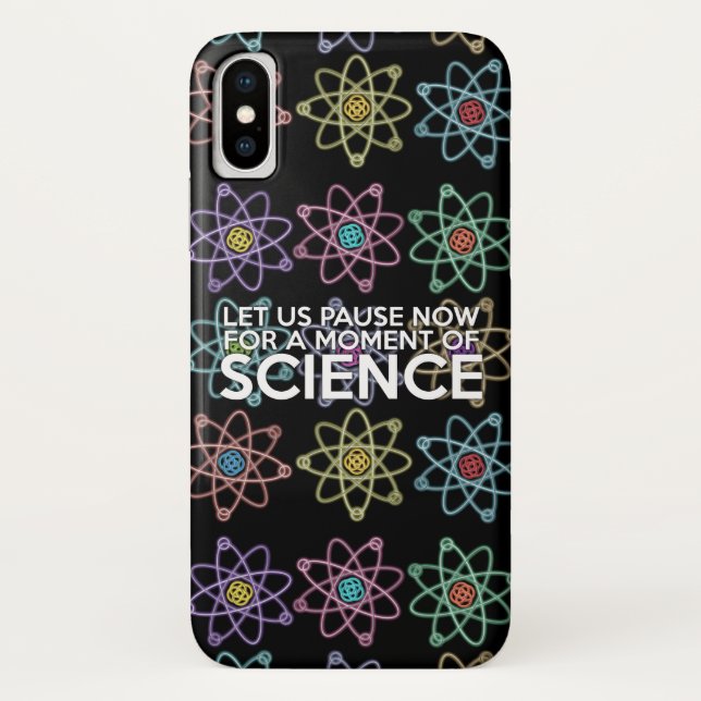 LET US PAUSE NOW FOR A MOMENT OF SCIENCE Case-Mate iPhone CASE (Back)