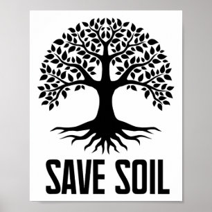 Let Us Save Soil Movement Make It Save Soil Earth Poster