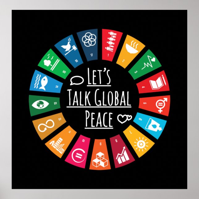 Let Us Talk About Peace & Global Goals Poster (Front)