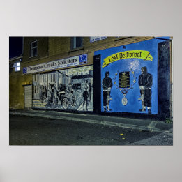 Let We Forget IRA Murals Belfast Poster