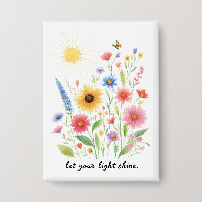 Let you light shine flowers and sun (Front)