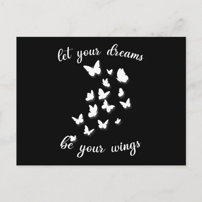 Let Your Dreams Be Your Wings Postcard (Front)