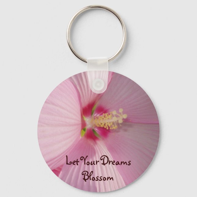 Let Your Dreams Blossom Keychain (Front)